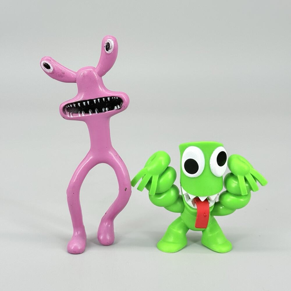 Rainbow Friends Green Mystery Blind Bag 2" Mini Figure Series 1 + Purple Figure